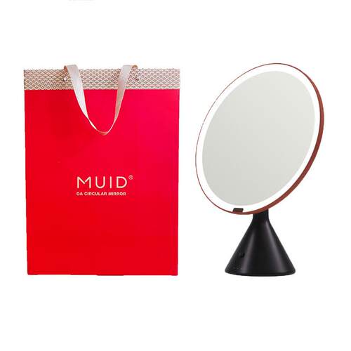 严选创意MUID智能OA大圆镜高档美容美妆台式调光LED补光化妆镜子