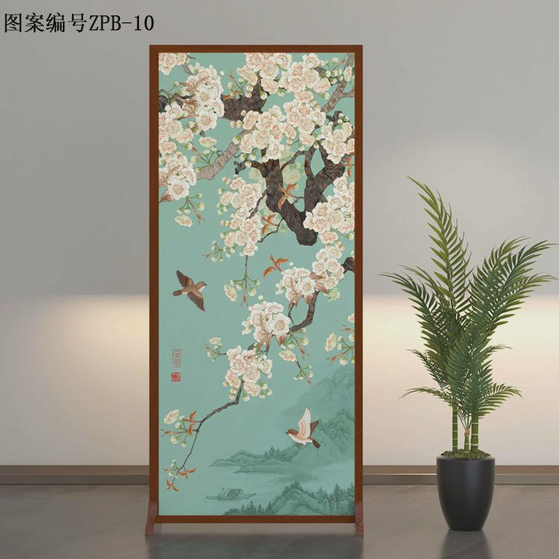 新中式玄关隔断屏风实木正对大门入户门客厅卧室卫生间对门墙门半
