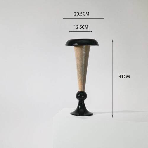 中古诧寂小众高级艺术插花瓶手工琉璃玻璃花器民宿样板房轻奢摆件