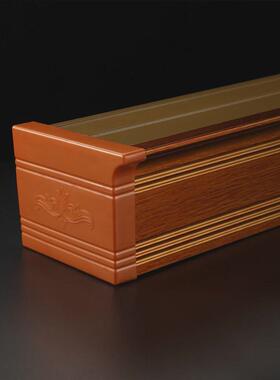 ug73窗帘盒窗帘箱铝合金单轨双轨顶装滑道侧装吊装墙装窗帘盒白色