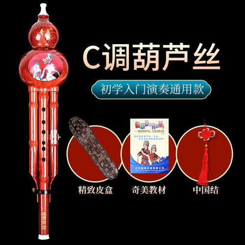 奇美葫芦丝乐器初学者c调降b调儿童专业演奏丝胡芦防摔小学生专用