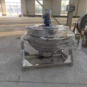 琥珀核桃仁搅拌夹层锅可倾式 搅拌糖浆熬煮锅咖喱酱搅拌设备