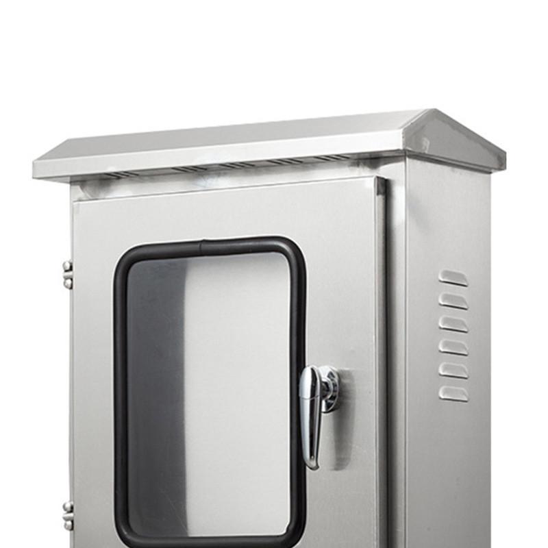 304不锈钢仪表不沾水配电箱户外不锈钢配电箱定制双层门配电箱