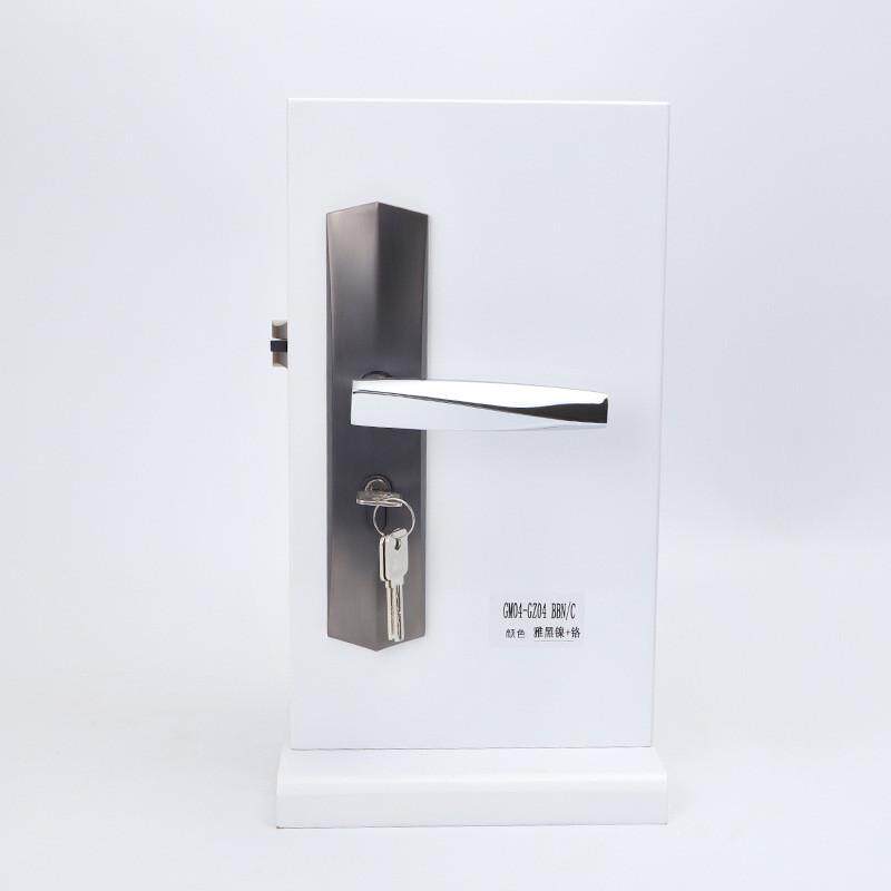 锁具批发简约家用门把手防盗锁锌合金五金锁具通用型欧式室内门锁