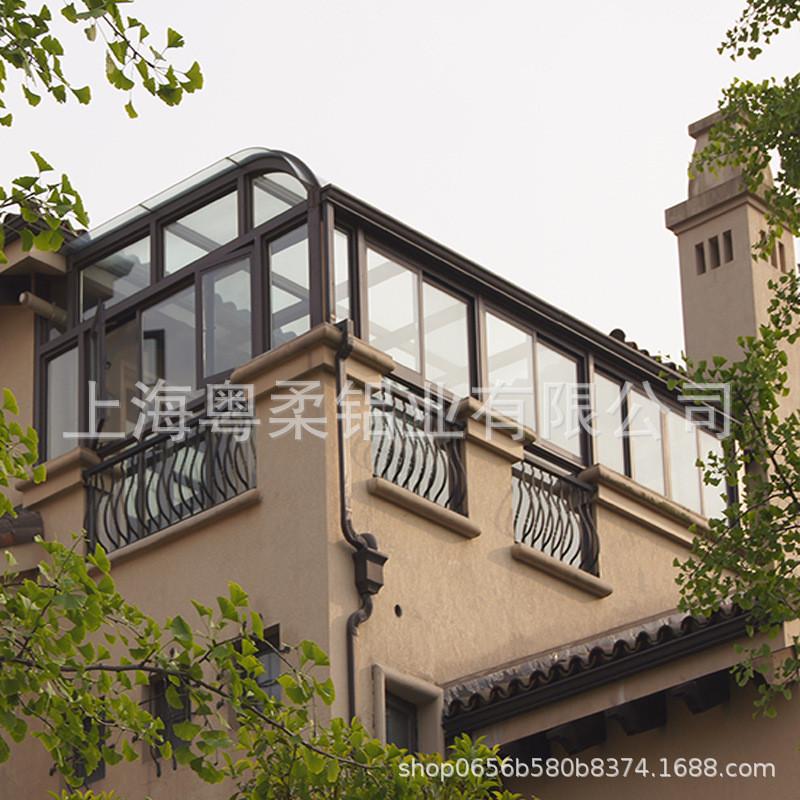 封阳台断桥铝合金欧式落地露台阳光房隔音隔热夹胶玻璃房