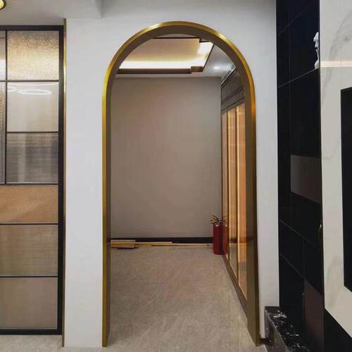 不锈钢门包边框套门边边框弧形装饰窗套收边条异型钛金踢脚线