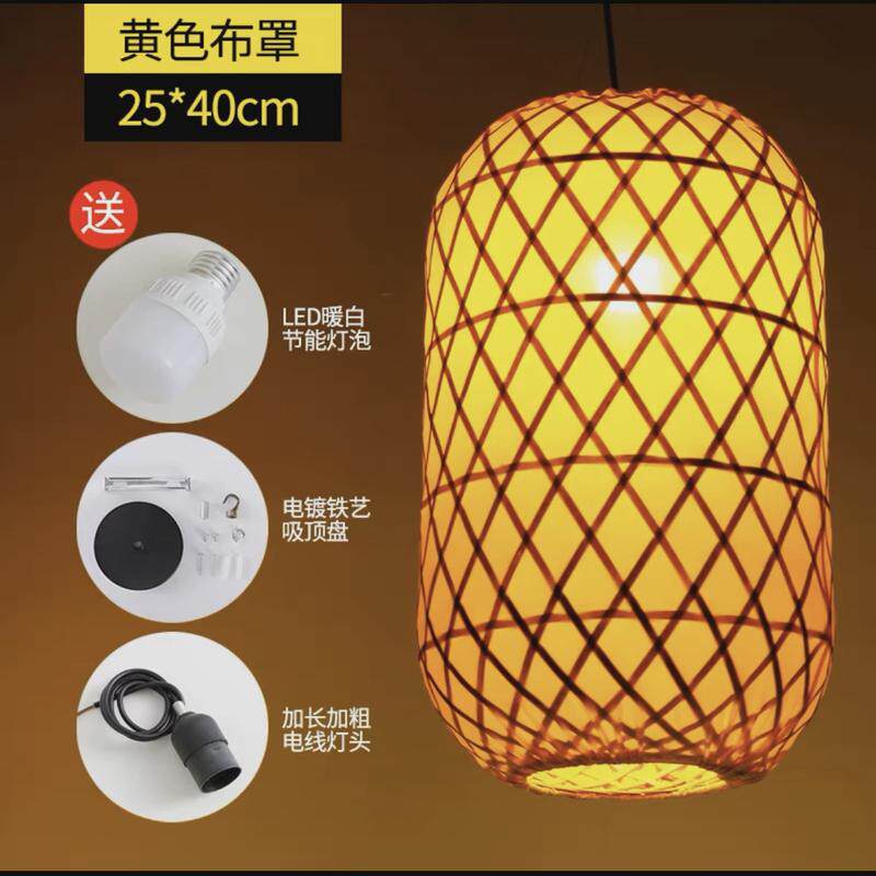 竹编灯笼仿古宫灯冬瓜灯笼大排档饭店火锅店日式中式吊灯装饰厂家