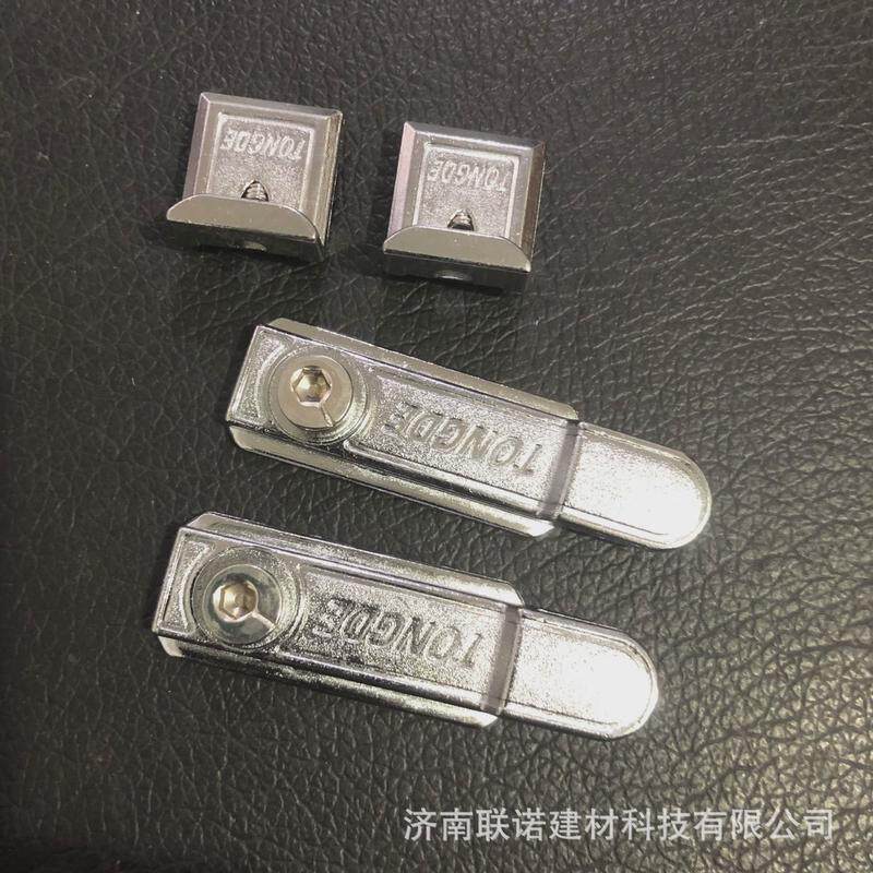 同德门锁铝合金85型金色平开门门锁面板把手铝门断桥多点55型外开
