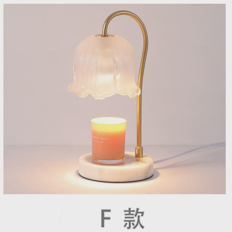 无火香薰灯大理石底座台式融蜡灯灯光可调定时照蜡灯卧室氛围灯