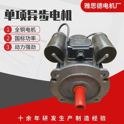 厂家供应YL90S-66极0.75KW220V单相电动机960转铜芯现货