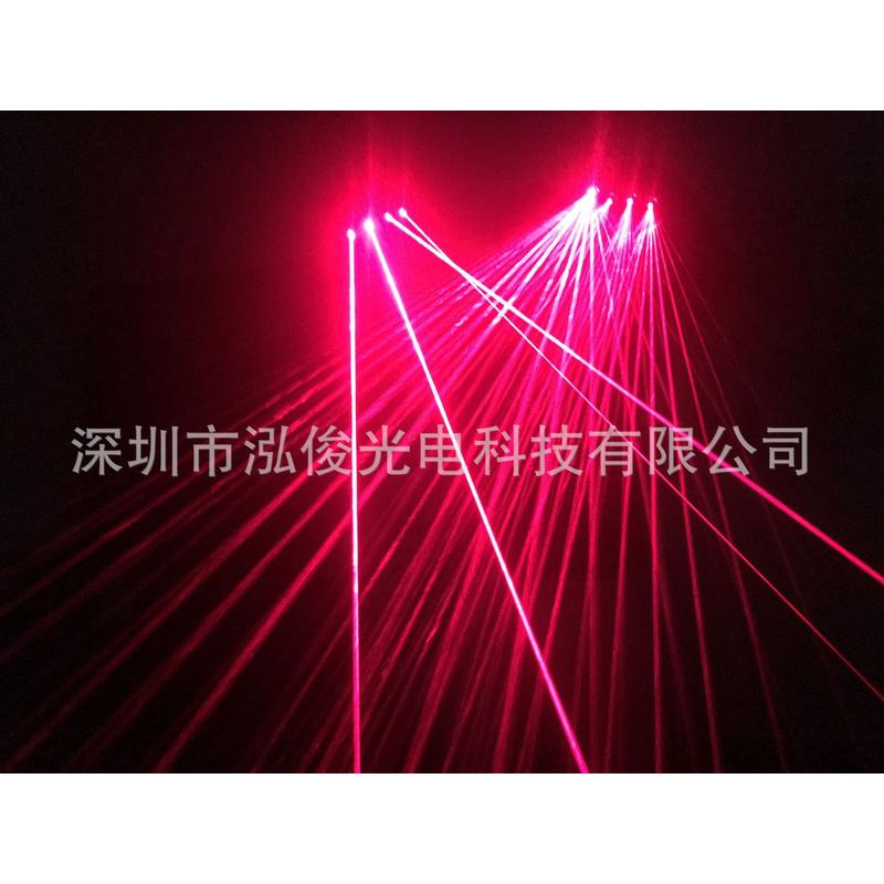 夜店激光舞表演手套舞台道具全可激光手套红添加超亮酷掌心灯