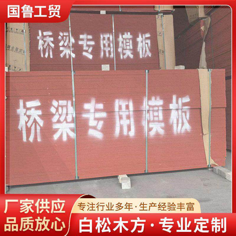 厂家桉可梁板建筑桥梁竹胶板木桥承接工程桥梁工地施工膜板