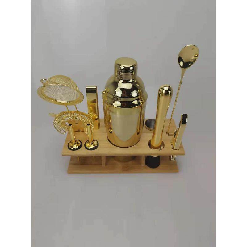 竹架底座不锈钢调酒器全套酒吧调酒器套装鸡尾酒醒酒摇酒器工具,餐饮具,啤酒杯,淘宝优惠券,粉丝福利购,淘宝优惠卷