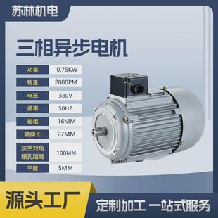 机械设备电机机ys7122 750w三相电机马达用电