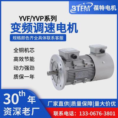 yvp/yvf2系列三相调速电机380v变频异步0.18/0.75/1.1/1.5/3/4kw