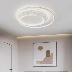 卧室吸顶灯led圆形书房灯现代简约北欧ins温馨房间灯跨境创意灯具