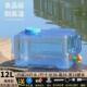 gju8户外水桶塑料饮水纯净水桶装 水储水家用大蓄水车载方形水箱带