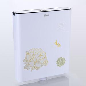 卫生间水箱金百合家庭图案冲水箱印花工程单位浴室排水箱