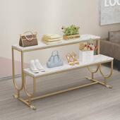 服装 店包包收纳流水台 店铁艺展示架子商场三层中岛置物货架鞋