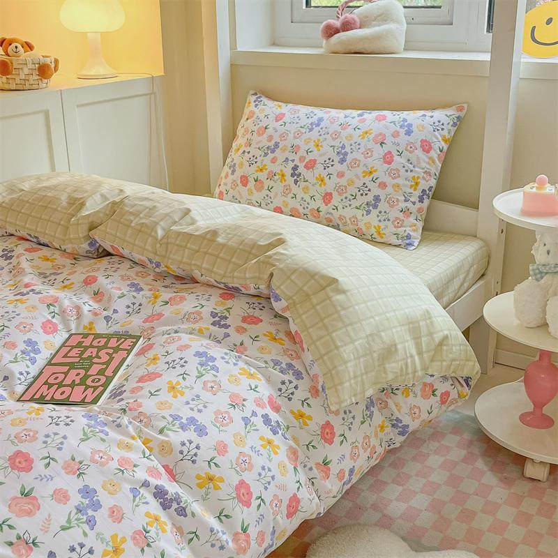 新款全棉水洗棉枕芯学生三件套宿舍上下铺职工被芯床垫印花套件,床上用品,床品套件/四件套/多件套,淘宝优惠券,粉丝福利购,淘宝优惠卷