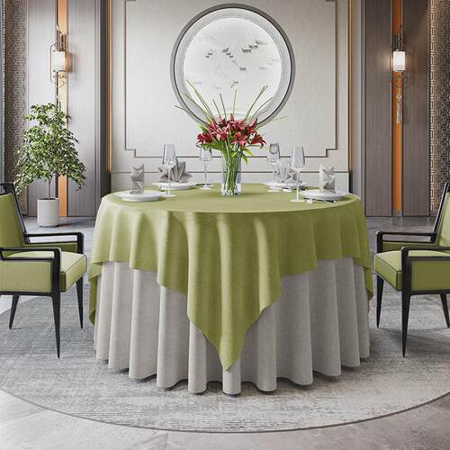 酒店桌布布艺欧式餐厅饭店大圆桌餐桌布方桌桌布圆形台布家用新品