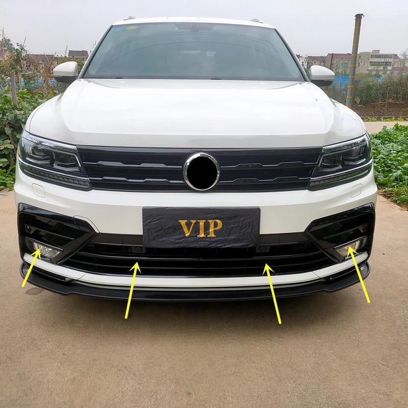 途观Tiguan黑武士贴条Rline前杠亮黑覆盖贴条下网雾灯框全黑贴条