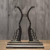 老阊门黑檀木团扇扇架扇托专用配件可拆卸扇撑底座宫扇工艺扇子