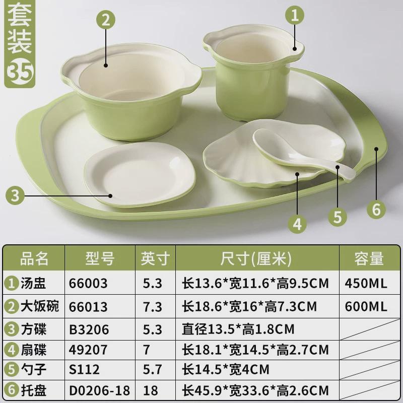 密胺餐具盘子商用饭店学校食堂碗餐盘打饭套餐自助快餐配菜盘托盘