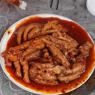 速发江西胡家凤爪胡家鸡爪超辣酸辣凤爪江西重辣鸡爪网红鸡爪真空