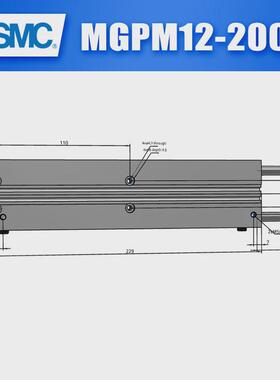 气缸三轴smcmgpm12/16-125/150/175/200/250z现货供应价格优惠