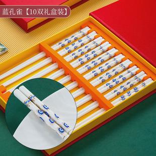筷子 变形风陶瓷筷子批发不发霉不国潮易清洗景德镇10双家用新中式