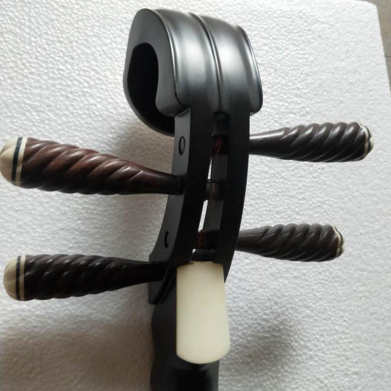 琵琶乐器黑灰檀原木抛光销琵琶厂成人贝雕荷花演奏琵琶