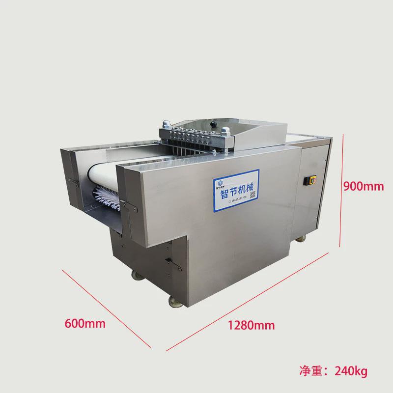 厂家直销肋不锈钢鸡鸭禽类切块机排骨电动排切块机鸡边腿剁块机