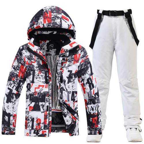 新款滑雪服男士防风冬季户外套装防泼水保暖加厚单板双板滑雪衣裤