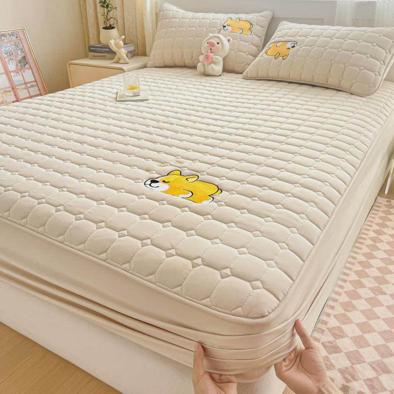 大豆夹棉床笠床笠夏季床垫保护罩榻榻米床垫套防尘单件罩四季通用,床上用品,床裙,淘宝优惠券,粉丝福利购,淘宝优惠卷