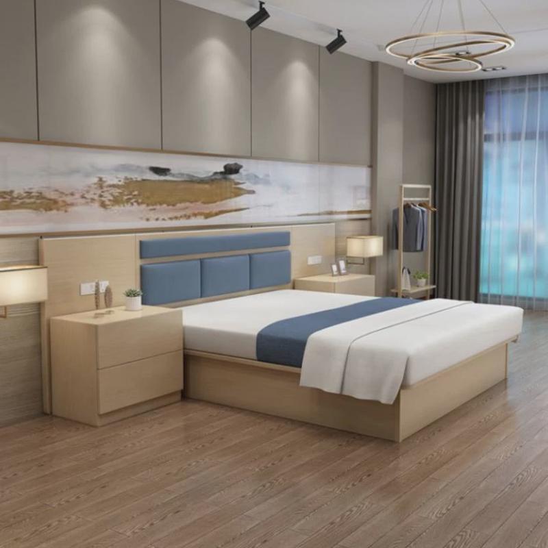 酒店家具宾馆全套公寓间床单间标民宿1.21.51.8米单人床双人床