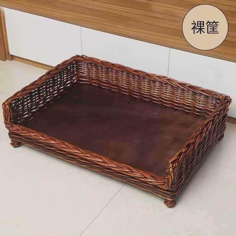 藤编狗窝可拆洗垫子宠物床夏天凉席离地屋泰迪大中小型犬四季通用,宠物/宠物食品及用品,狗窝/屋/帐篷/沙发,淘宝优惠券,粉丝福利购,淘宝优惠卷
