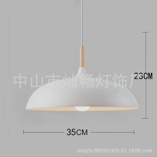现代简约个性单头餐厅吊灯火锅店商用餐桌店铺灯具理发店美发店灯