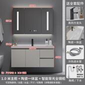陶瓷一体盆挂墙式 浴室柜简约卫生间洗脸池洗手厂家直销台盆柜洗漱