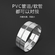 抽油烟机烟管管道对接接口排风管直通转接头内外排气管延长接口
