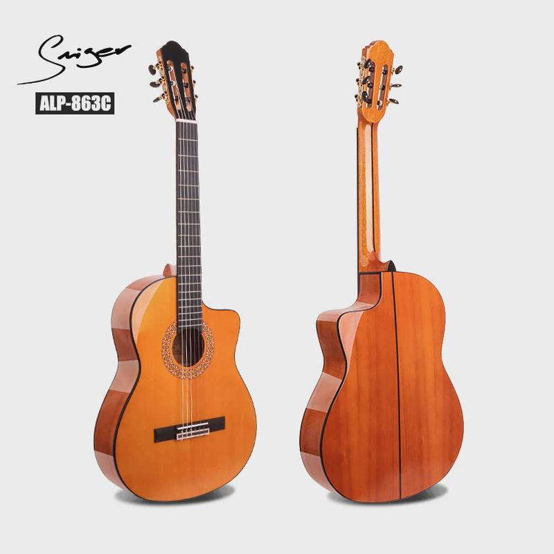 弗拉门戈缺角面单热卖古典吉他39寸古典全单guiter