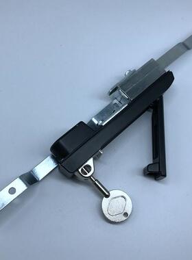 ms834-1tc06-1黑色连杆锁，电柜门锁，高低压配电盘门锁，锁机柜