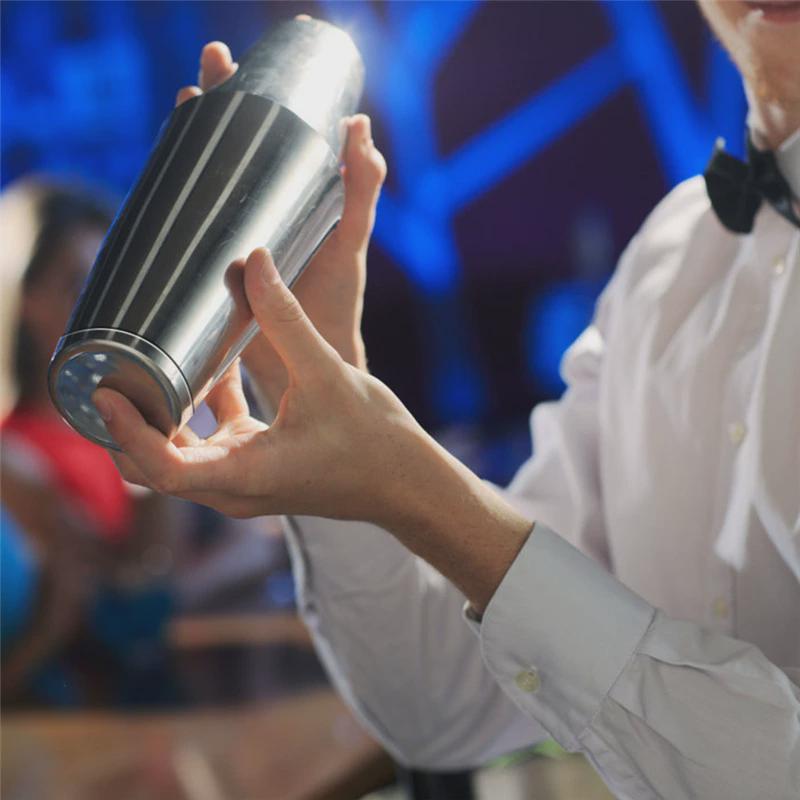 热销件调酒器套13不锈钢装基酒新手入门调酒工具美式波士顿摇酒壶