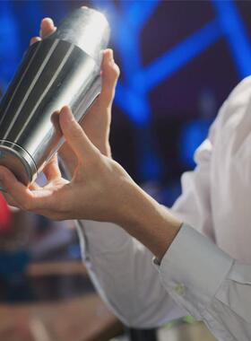 热销件调酒器套13不锈钢装基酒新手入门调酒工具美式波士顿摇酒壶