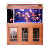 鱼缸水族箱客厅家用懒人免换水超白玻璃中大型下过滤底滤生态鱼缸