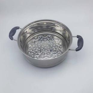 加高加厚304不锈钢蒸笼蒸屉蒸格用大蒸锅配套锅篦子凹口锅多层