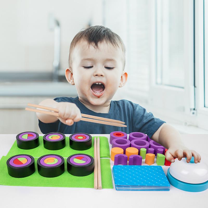 幼儿童过家家玩具趣味寿司高手积木游戏多人互动逻辑思维益智开发