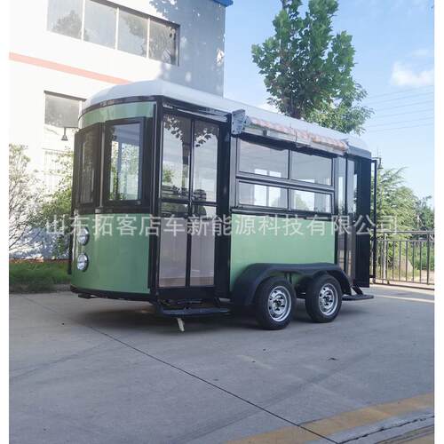 多功能移动小吃车三轮摆摊售货车电动果蔬车流动四轮摊位车水果车