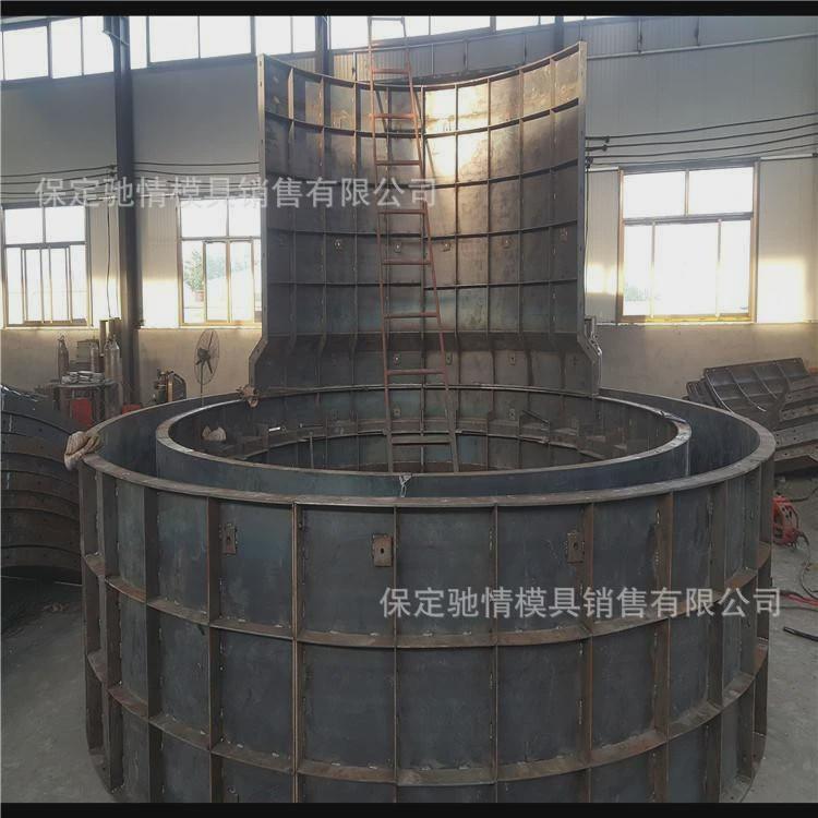电力预制检查井模具收口式雨水污水井钢模水井混凝土圆形雨具模具