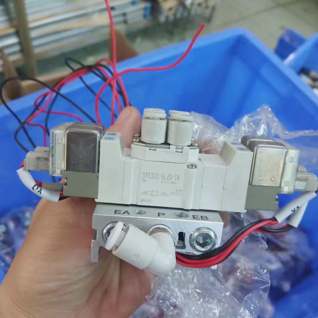 议价拆机SMC原装SY3320-5LZD-C4三位五通先导电磁阀